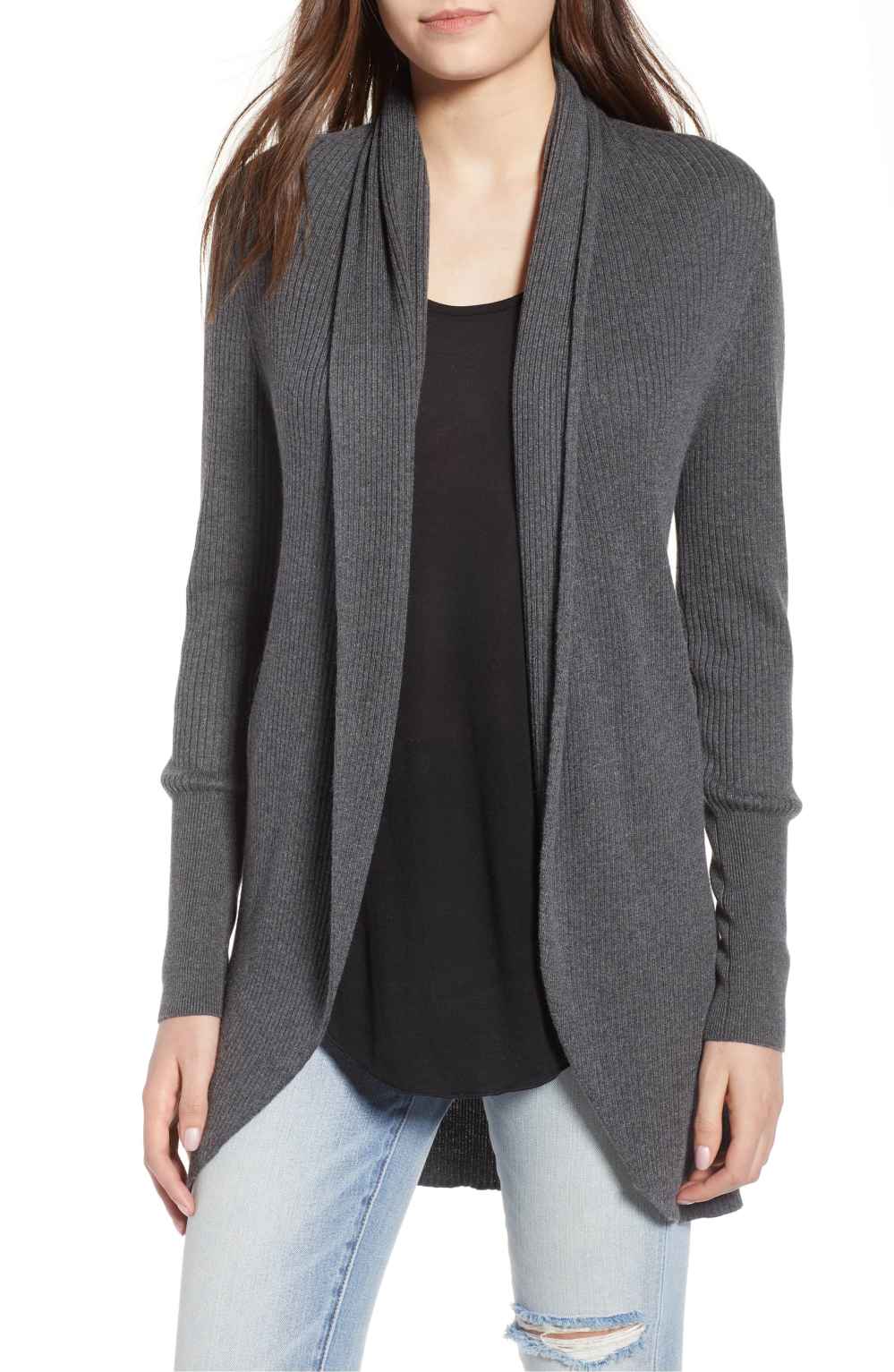 leith shawl cocoon sweater gray nordstrom