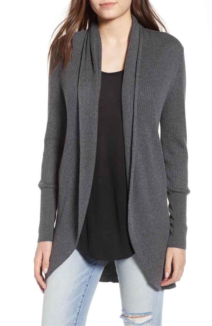 leith shawl cocoon sweater gray nordstrom