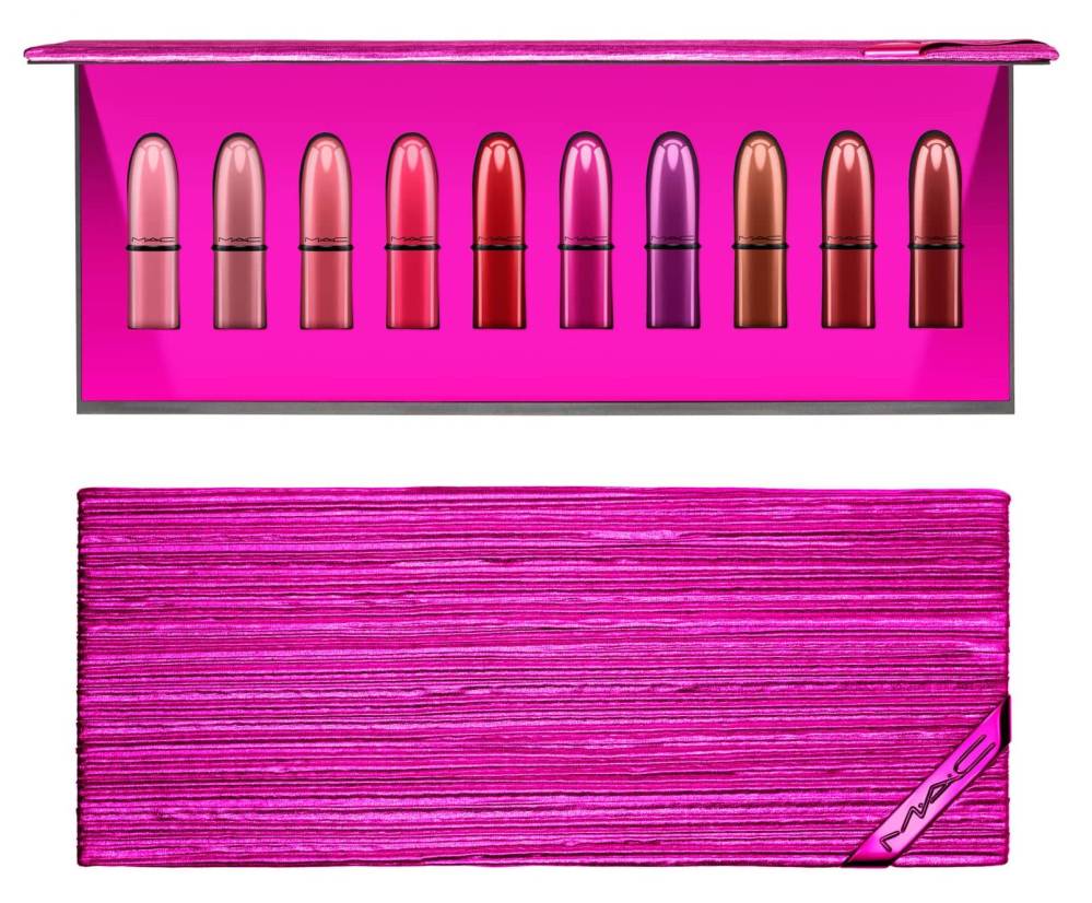 mac cosmetics lipstick set shiny pretty things