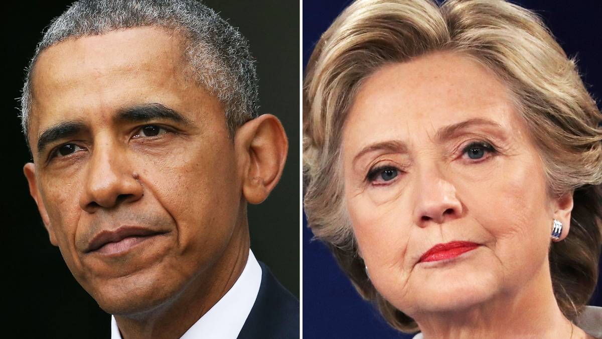 Barack Obama and Hillary Clinton
