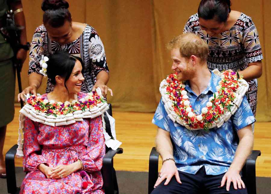 Pregnant Duchess Meghan Prince Harry Fiji