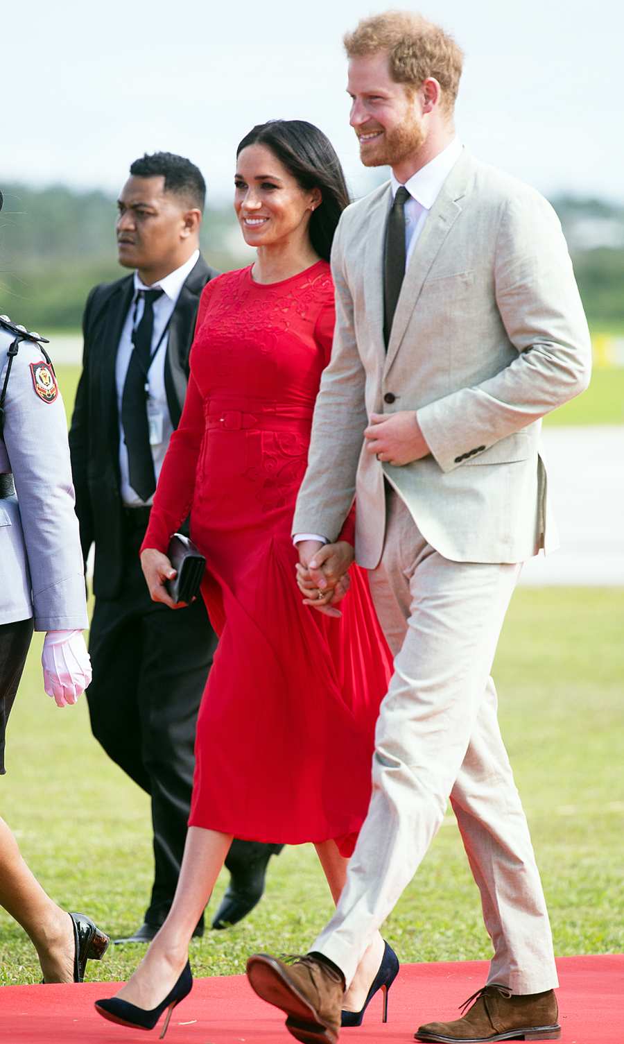Pregnant Duchess Meghan Prince Harry Tonga