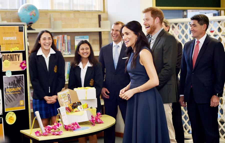 Prince Harry Duchess Meghan Macarthur Girls High School