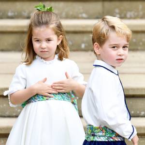 Princess Charlotte Prince George Princess Eugenie Wedding