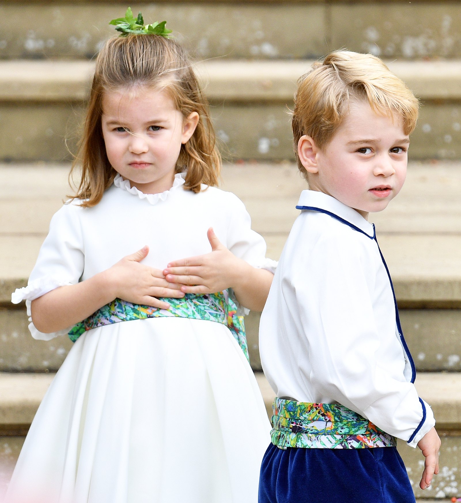 Princess Charlotte Prince George Princess Eugenie Wedding