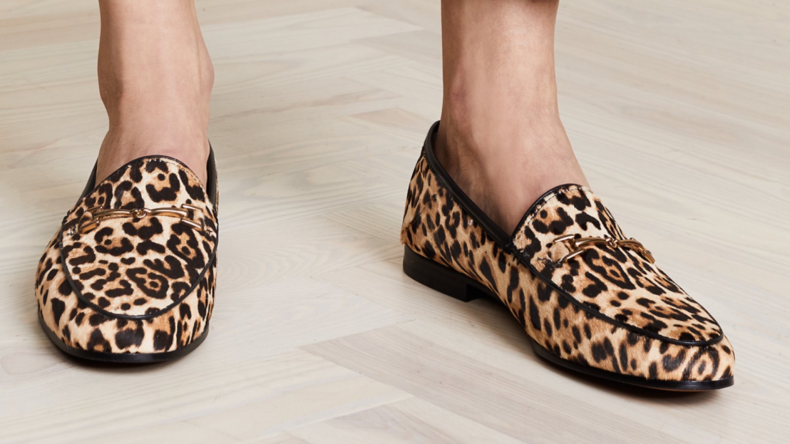 Shop Hair Leopard Loafers From