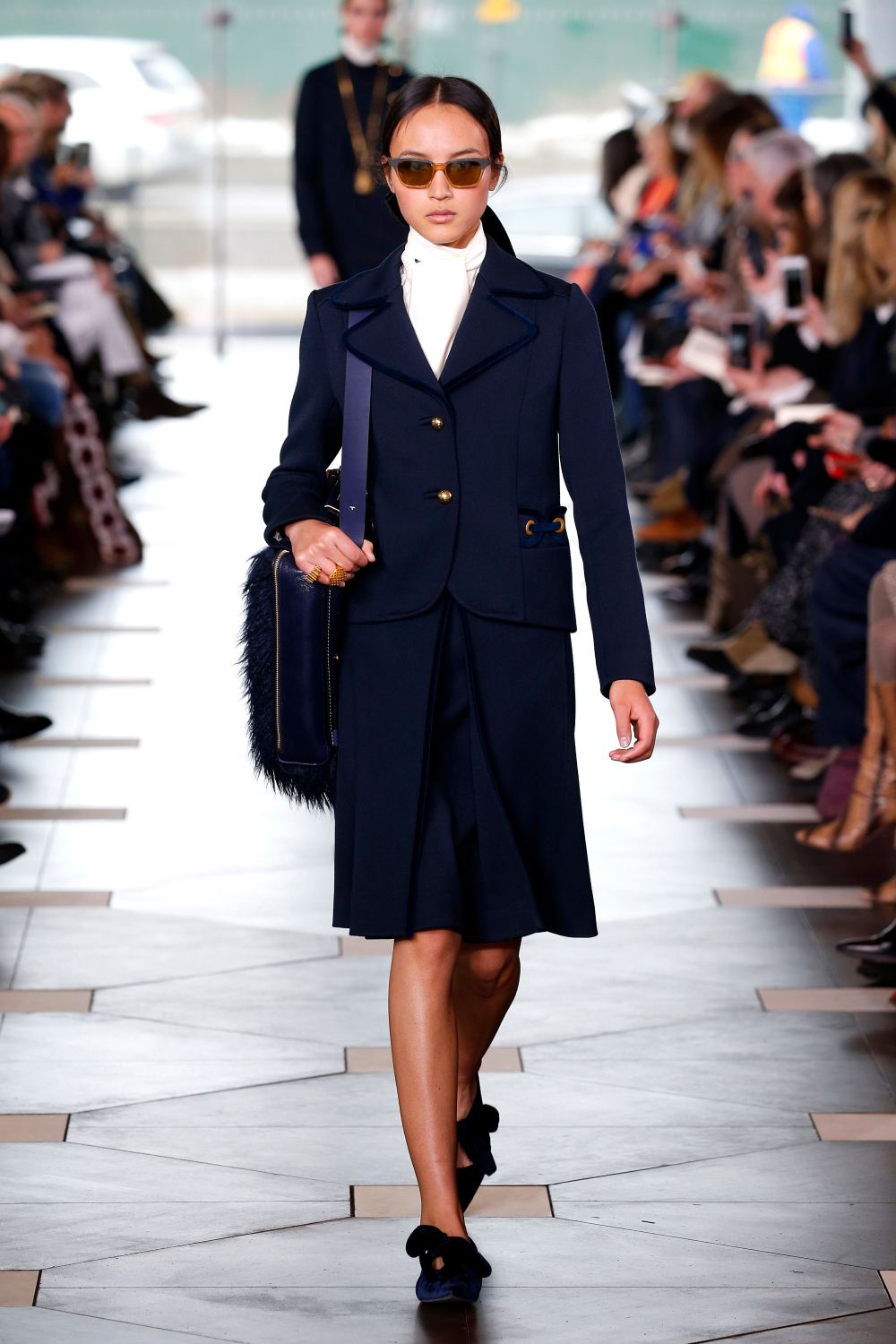 tory burch clara shoes runway