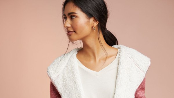 anthropologie snow day robe