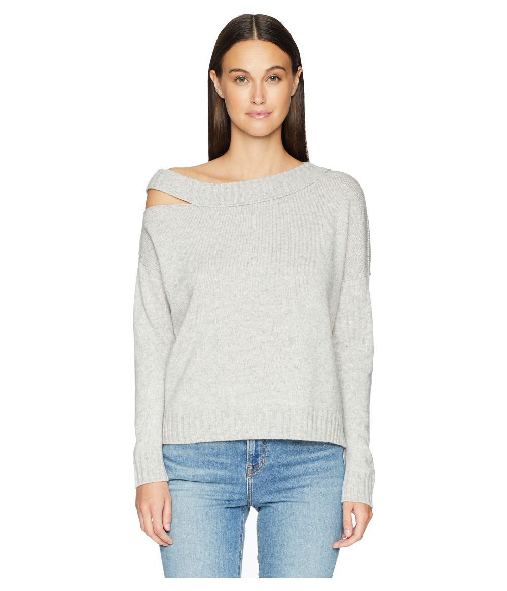 gray knit sweater