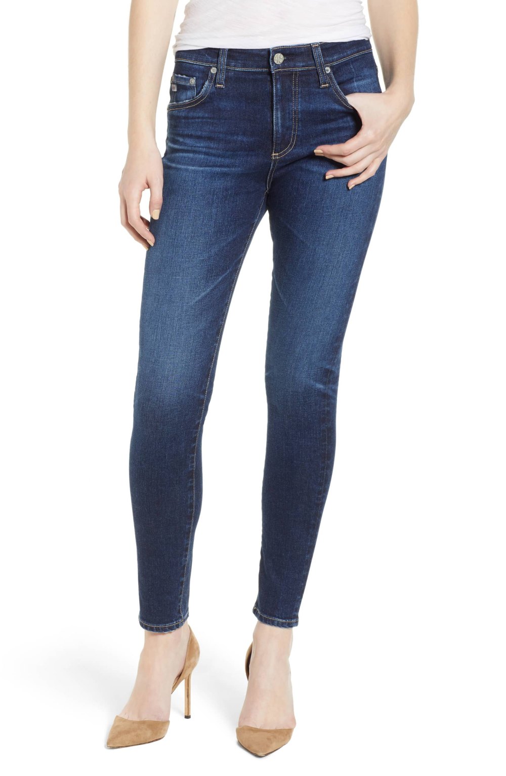 AG Farrah ankle skinny jeans
