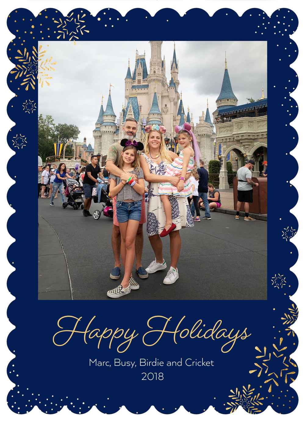 Busy Philipps Coparenting Marc Silverstein Holiday Card