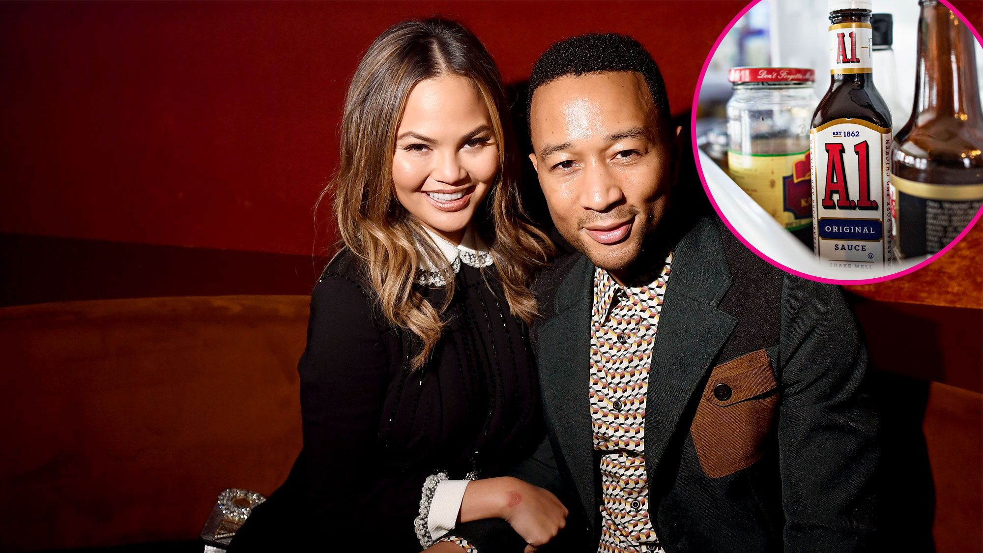 Chrissy Teigen, John Legend and A1 Steak Sauce