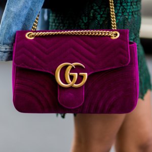 gucci bag pink velvet magenta velvet trend