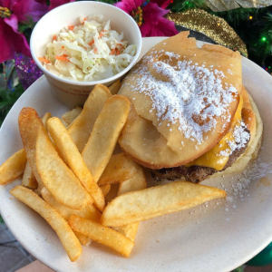 Disney's New Beignet Burger Combines Sweet and Savory By Using the Sweet Treats as Buns