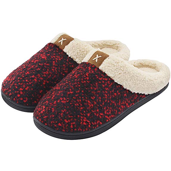 UltraIdeas Women's Cozy Memory Foam Slippers Fuzzy Wool-Like Plush Fleece Lined House Shoes 1