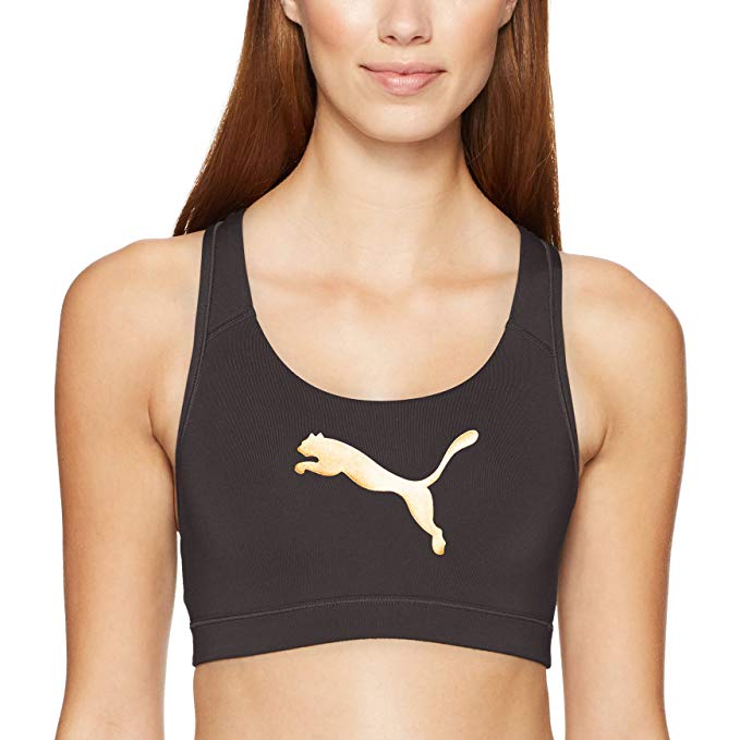 black and gold sports bra