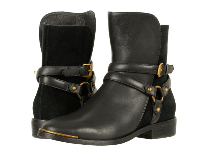 black ankle boots uggs moto 