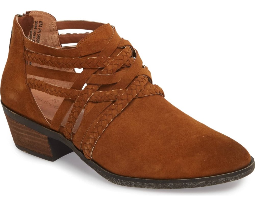 caslon braided bootie