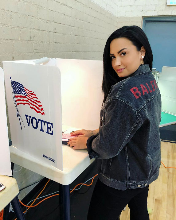 Demi Lovato Voting
