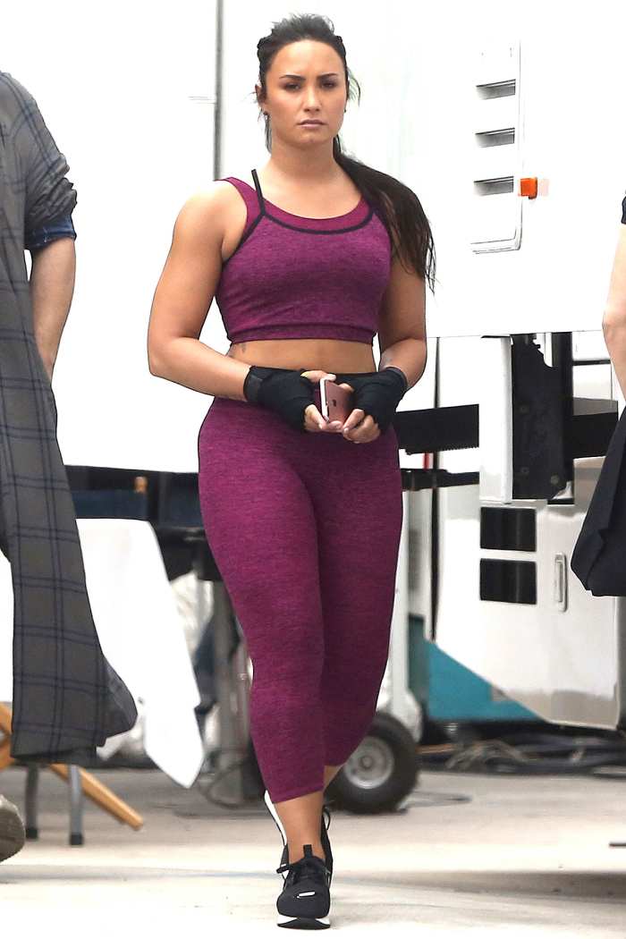 Demi Lovato work out