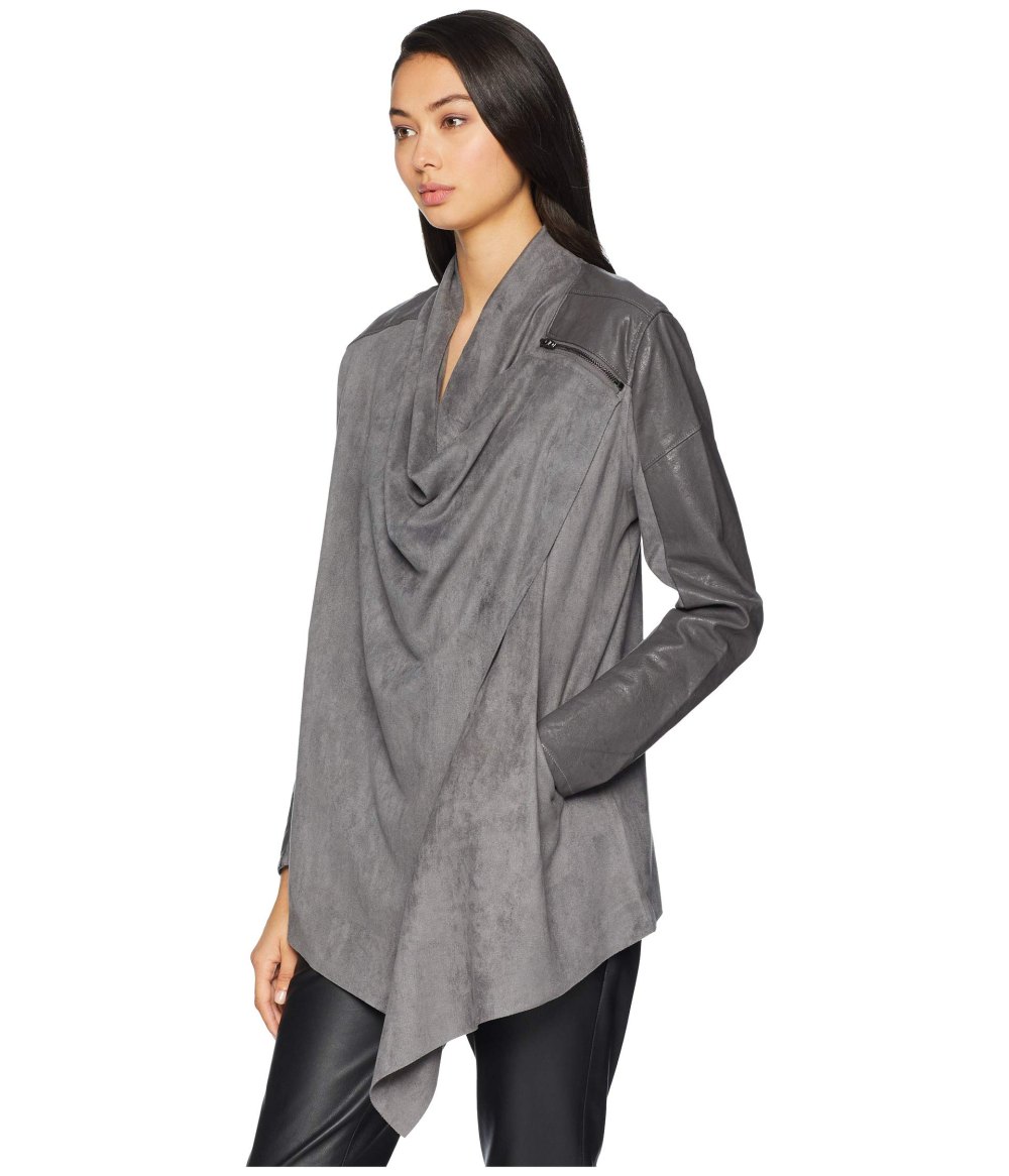 drape front jacket gray zappos blanknyc
