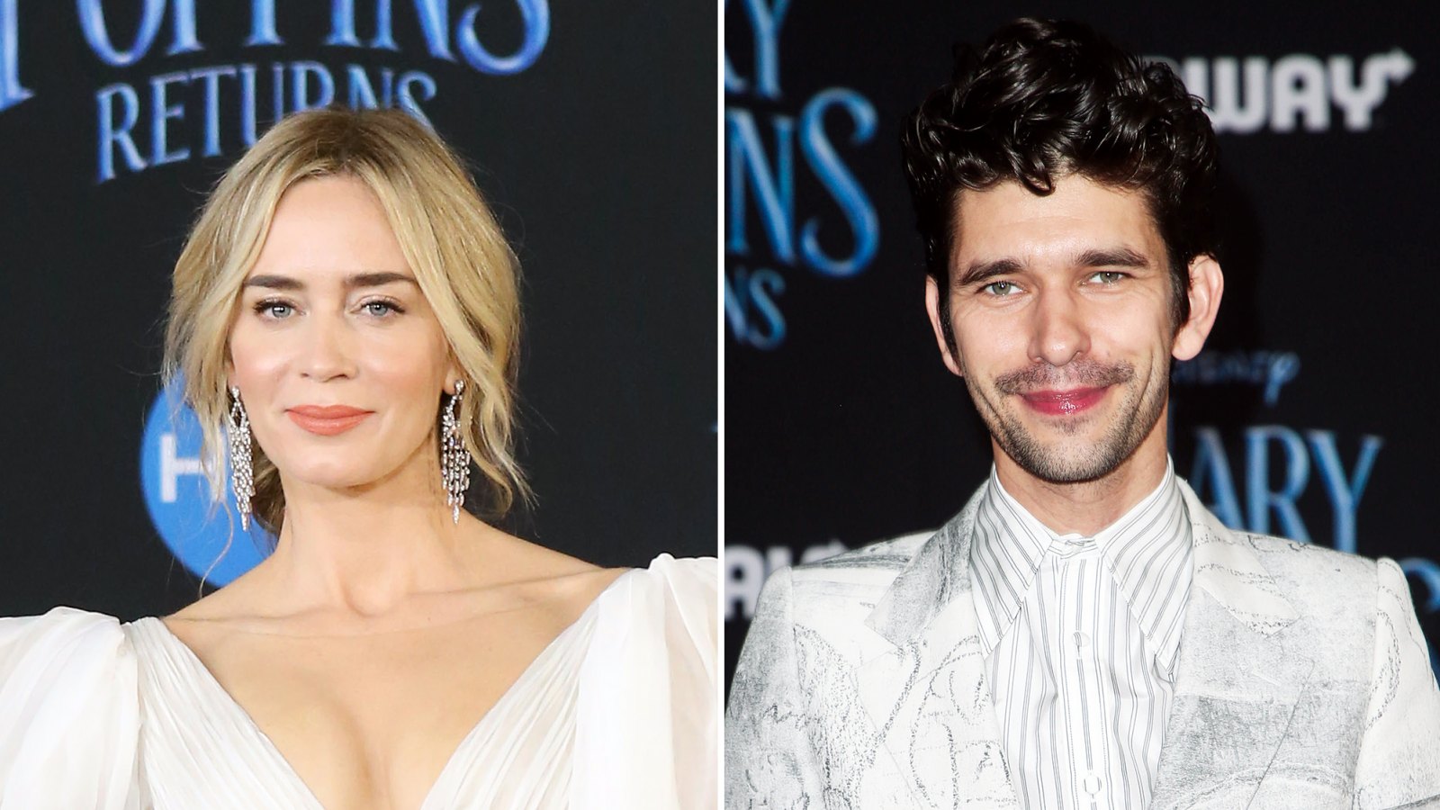 Emily Blunt Brought Daughter Violet Mary Poppins Set Ben Whishaw