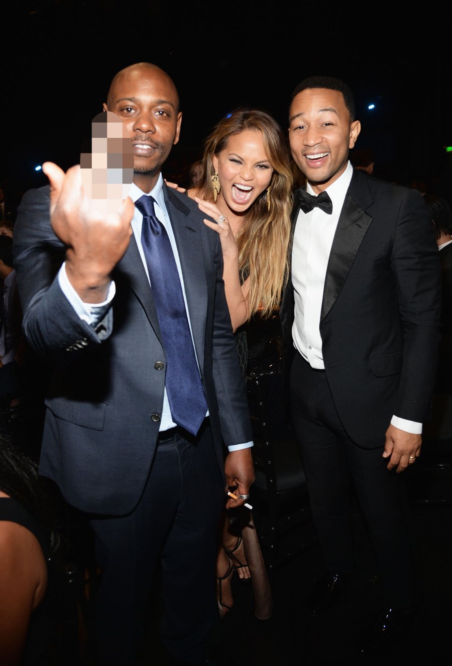 Comedian Dave Chappelle, model Chrissy Teigen and recording artist John Legend