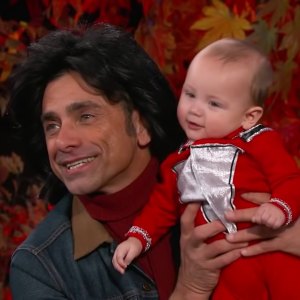John Stamos' Finally Shows Billy's Face — and on Late night TV
