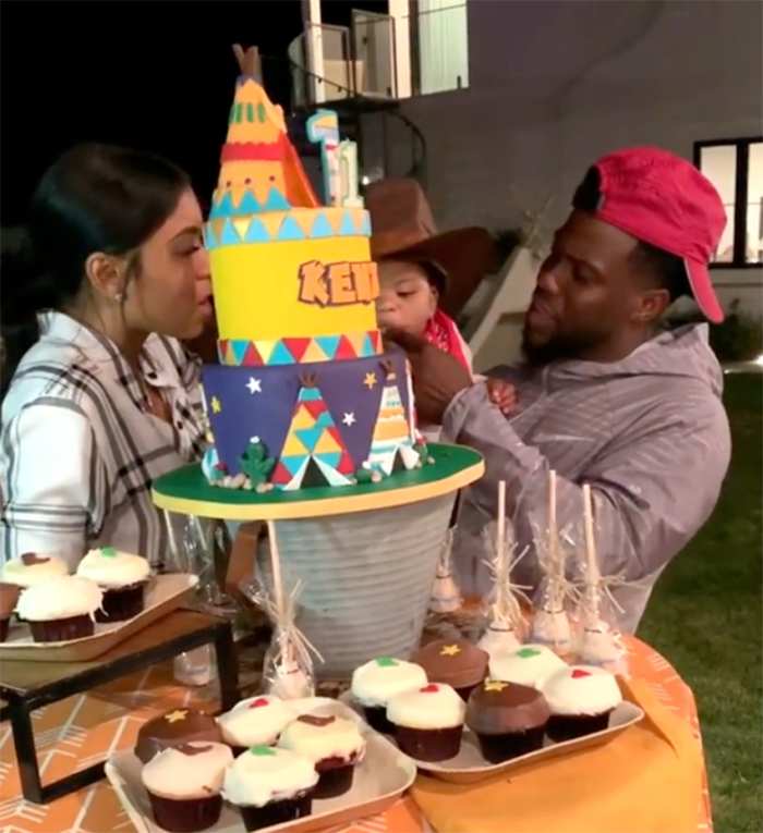 Kevin Hart and Eniko Parrish birthday party
