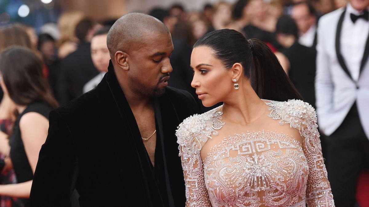 Kanye West and Kim Kardashian