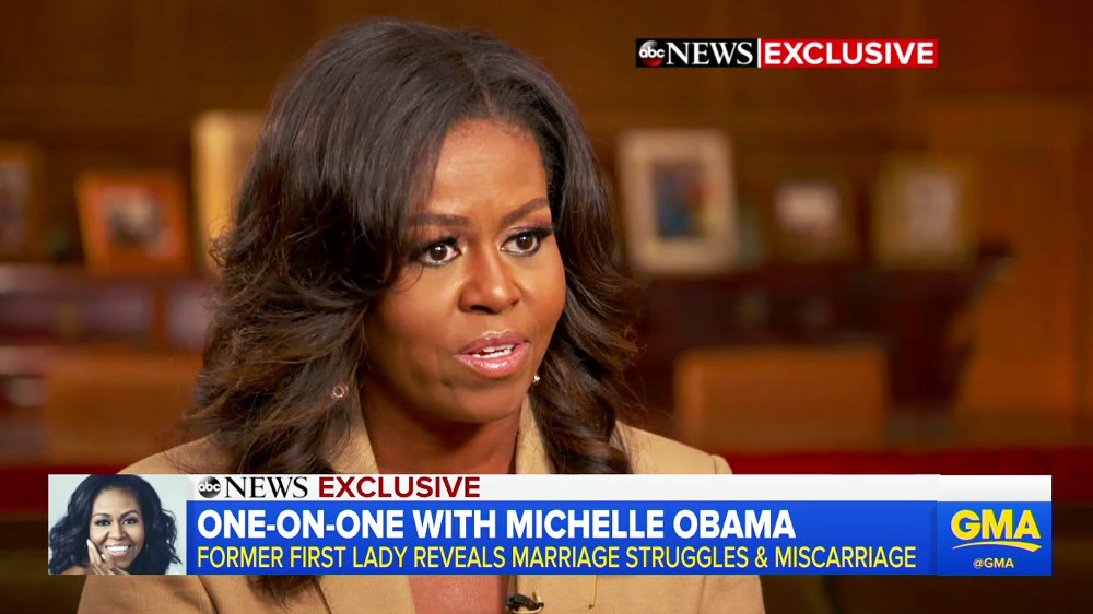 Michelle Obama Miscarriage Good Morning America