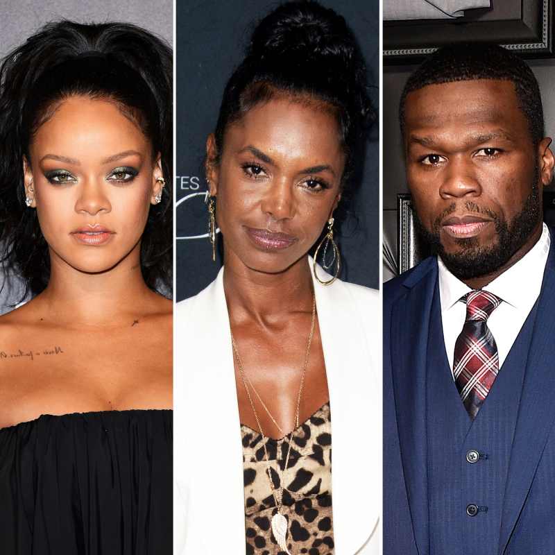 Rihanna, Kim Porter and 50 Cent