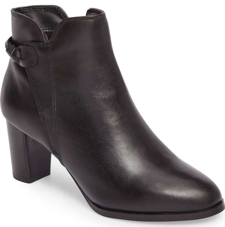 sleek black ankle boot david tate doran bootie