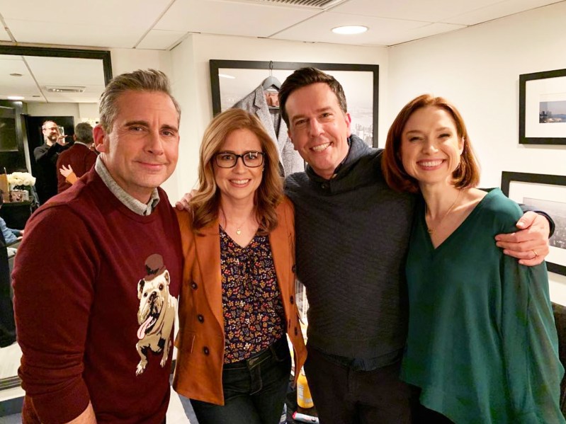 Steve Carrell Jenna Fischer Ed Helms Ellie Kemper SNL The Office Reunion