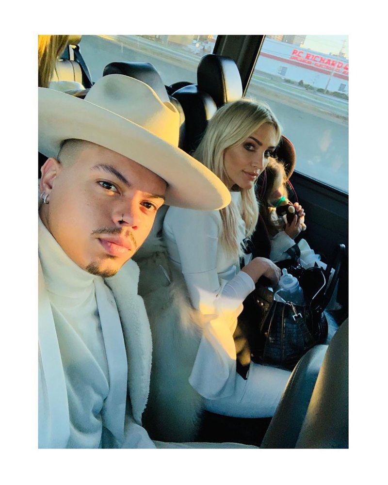 Evan Ross and Ashley Simpson