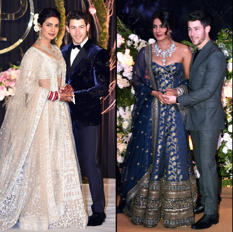 Priyanka Chopras Wedding Dresses  See Photos of Chopras Ralph Lauren Gown  Traditional Lehenga