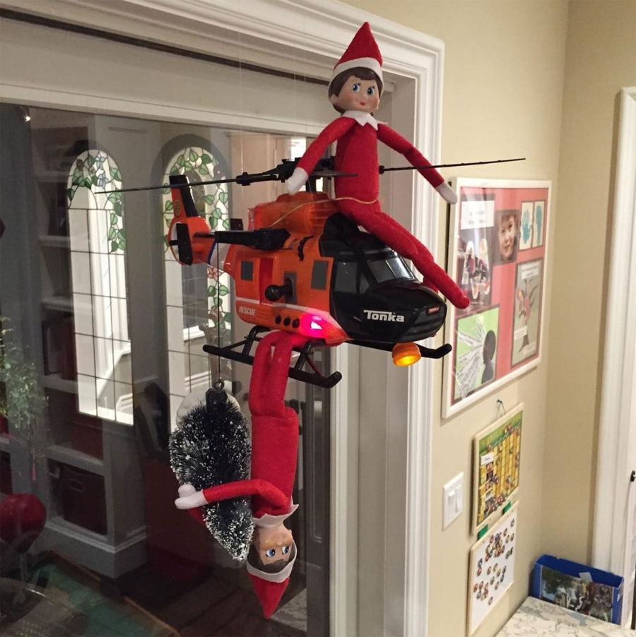 These celebrities are winning at elf on the shelf