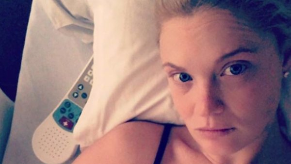 Ashley Martson spends Christmas in the hospital