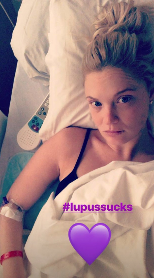 Ashley Martson spends Christmas in the hospital