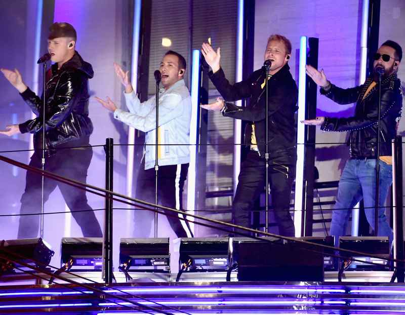 Nick Carter, Howie D., Brian Littrell, and AJ McLean of the Backstreet Boys