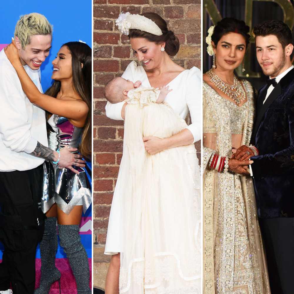 Biggest stories of 2018 Pete Davidson, Ariana Grande, Kate Middleton with son, Prince Louis, Priyanka Chopra and Nick Jonas