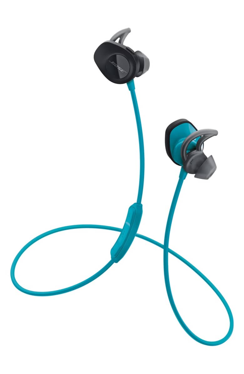 blue Bose Soundsport Wireless Headphones