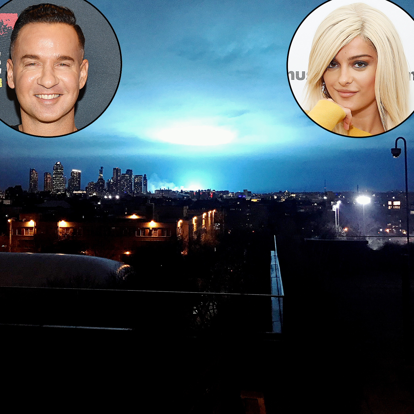 Celebs Freak Out Over Eerie Blue Light New York City Transformer Explosion