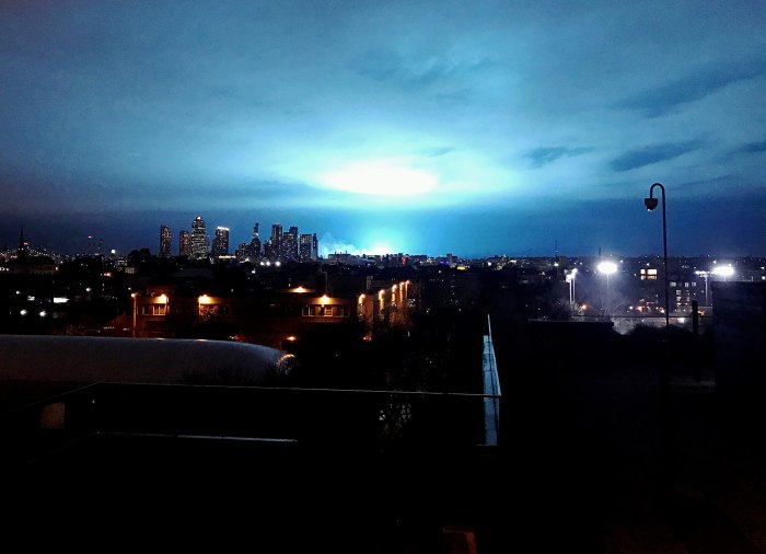 Celebs Freak Out Over Eerie Blue Light New York City Transformer Explosion