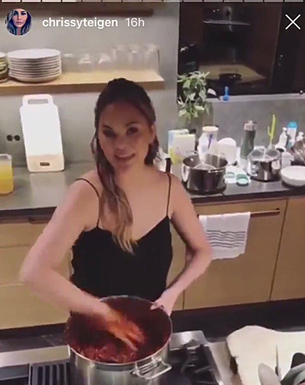 Chrissy Teigen Responds After Critics Slam Her for Mixing Kimchi With Her Hands: &lsquo;Using My feet Next Time&rsquo;