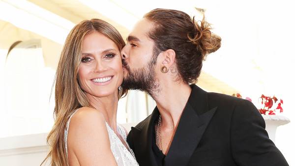 Heidi Klum Tom Kaulitz Cuddle Bed Engagement