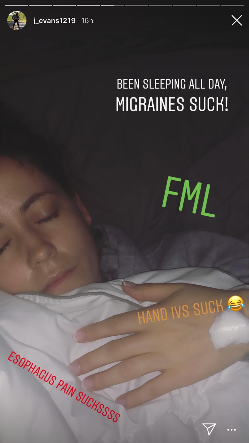 Jenelle Evans Reveals Multiple Pains After Hospitalization: 'Hand IVs Suck'