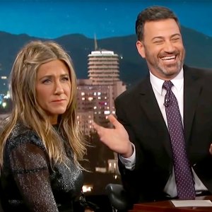 Jennifer Aniston and Jimmy Kimmel