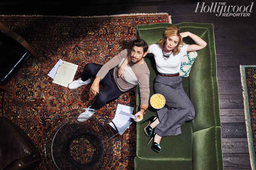 John Krasinski Emily Blunt First Date Hollywood Reporter Rulebreakers