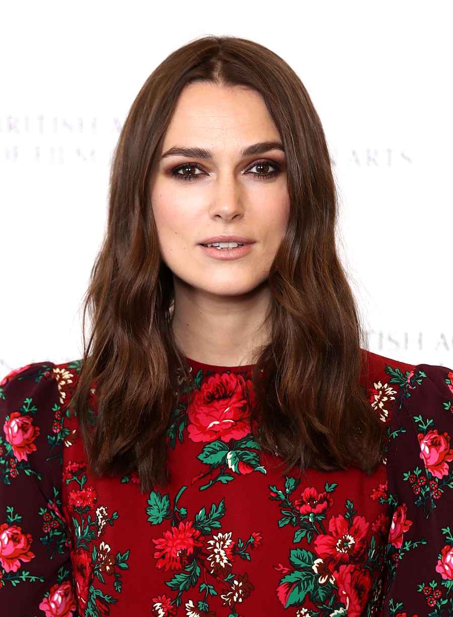 Keira-Knightley-floral-dress-holiday-makeup